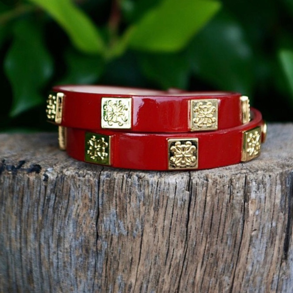 Rustic cuff wrap bracelet